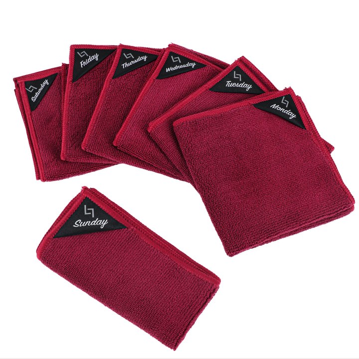 Microvezeldoekjes 7 stuks Rood