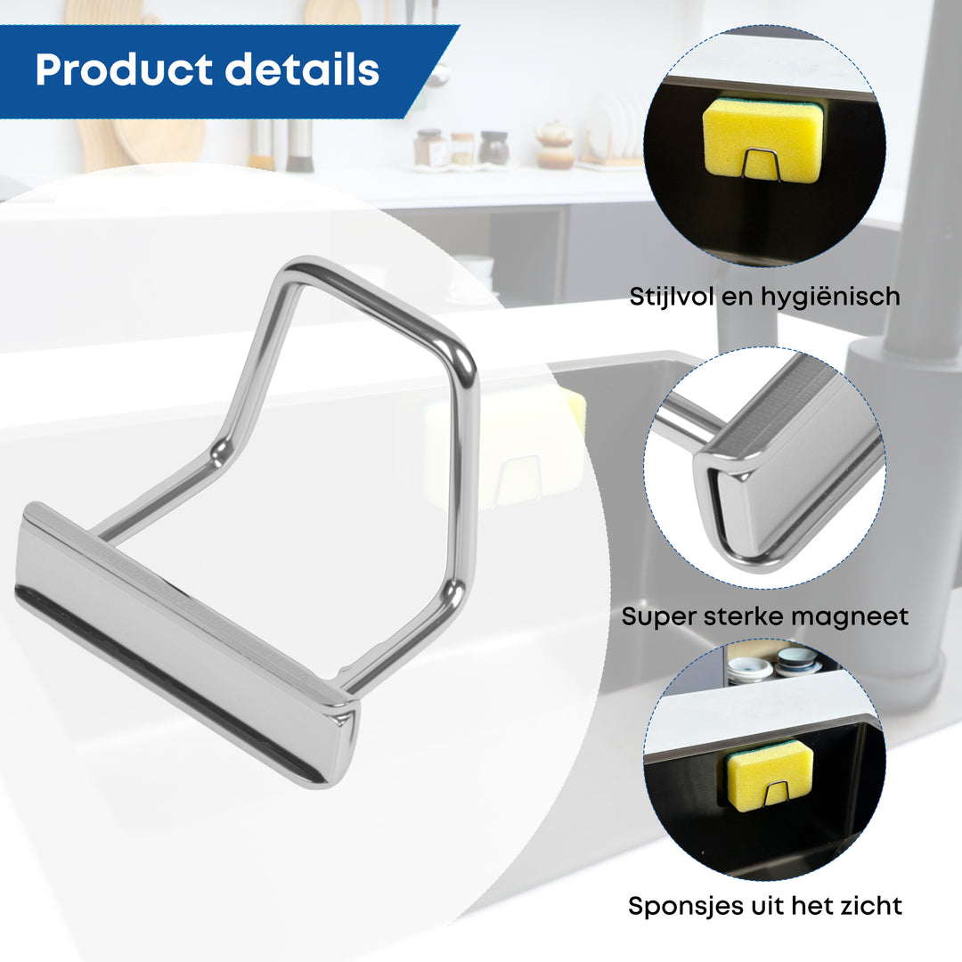 Sponshouder Magnetisch zilver