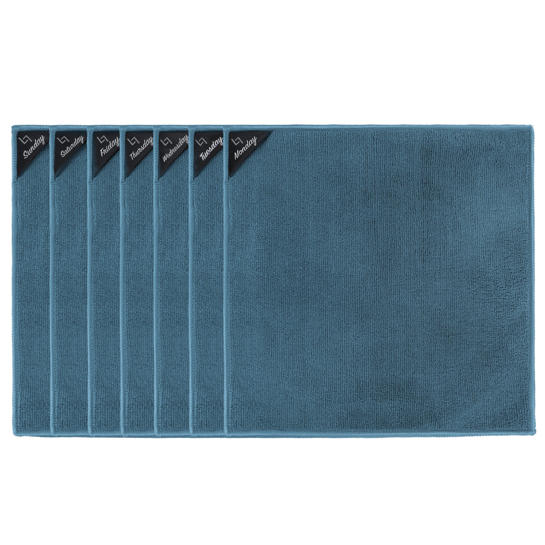 Microvezeldoekjes 7 stuks Blauw