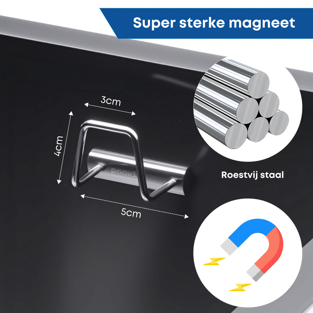 Sponshouder Magnetisch zilver