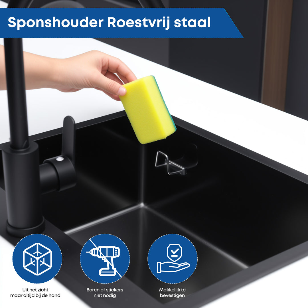 Sponshouder Magnetisch zilver