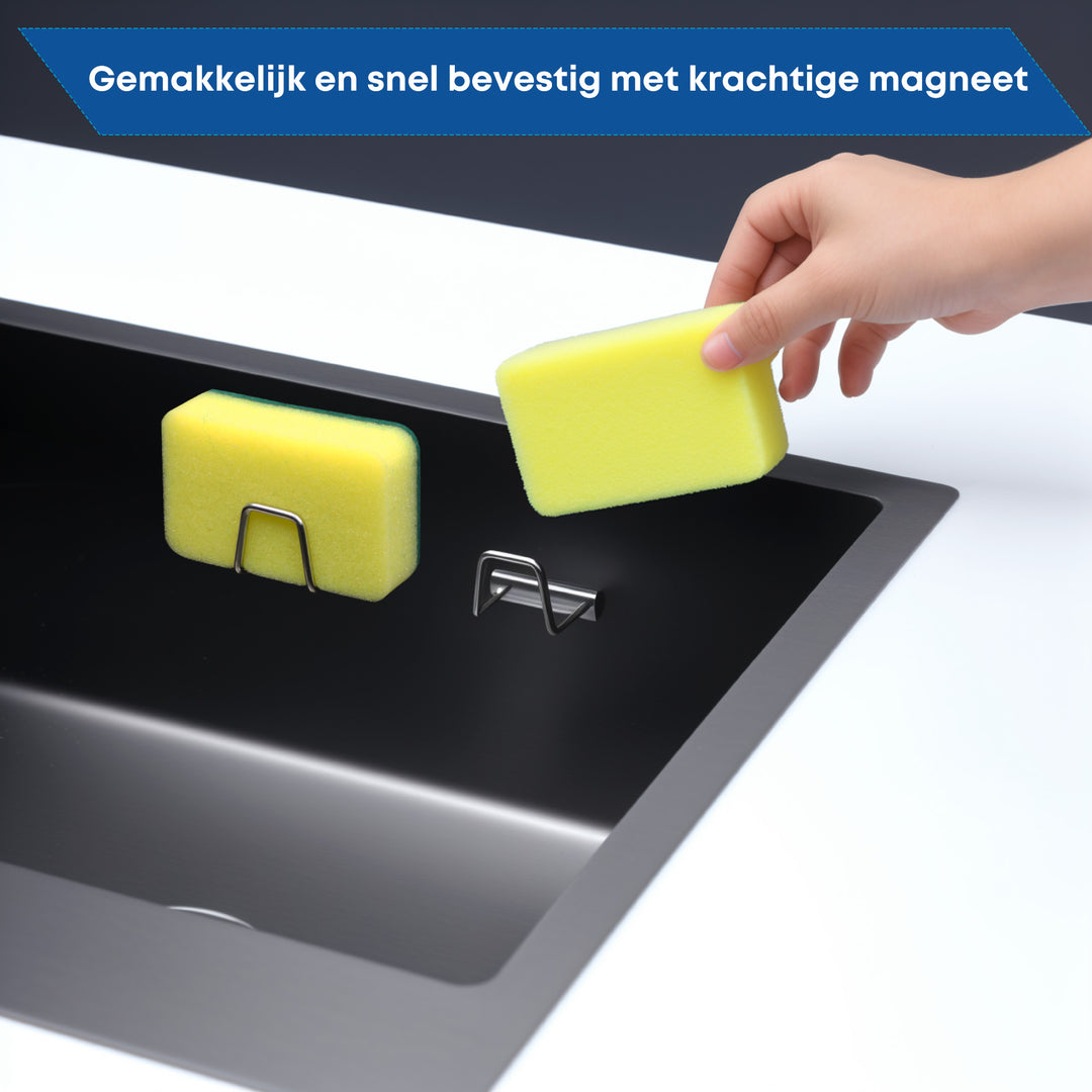 Sponshouder Magnetisch zilver