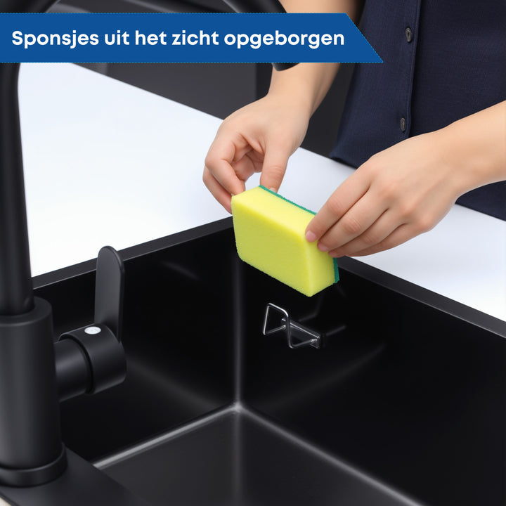 Sponshouder Magnetisch zilver