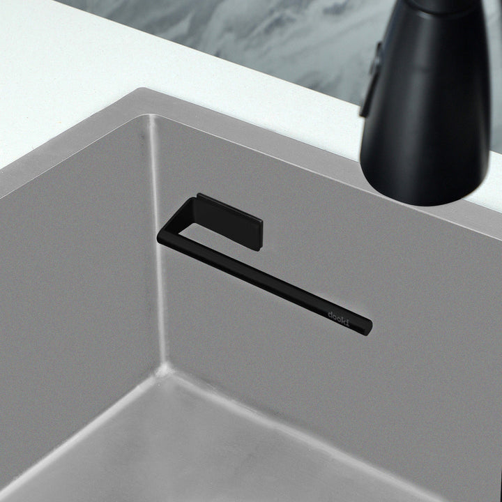 Vaatdoekhouder Magnetisch – RVS – Zwart