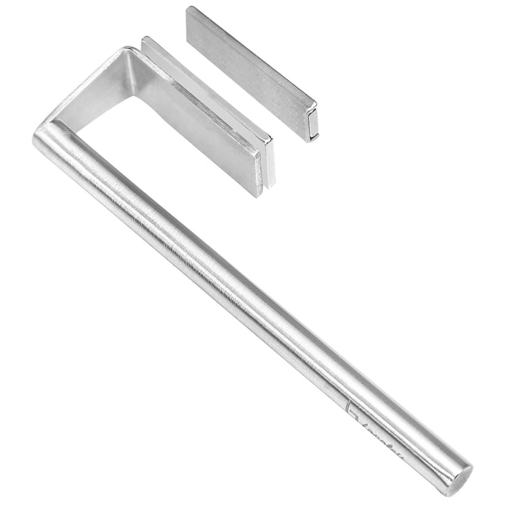Magnetischer Spültuchhalter für Spülbecken Edelstahl Silber